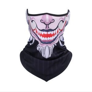 Half Face Mask Motorcycle Cycling Halloween UV Protection Balaclava Neck Scarf